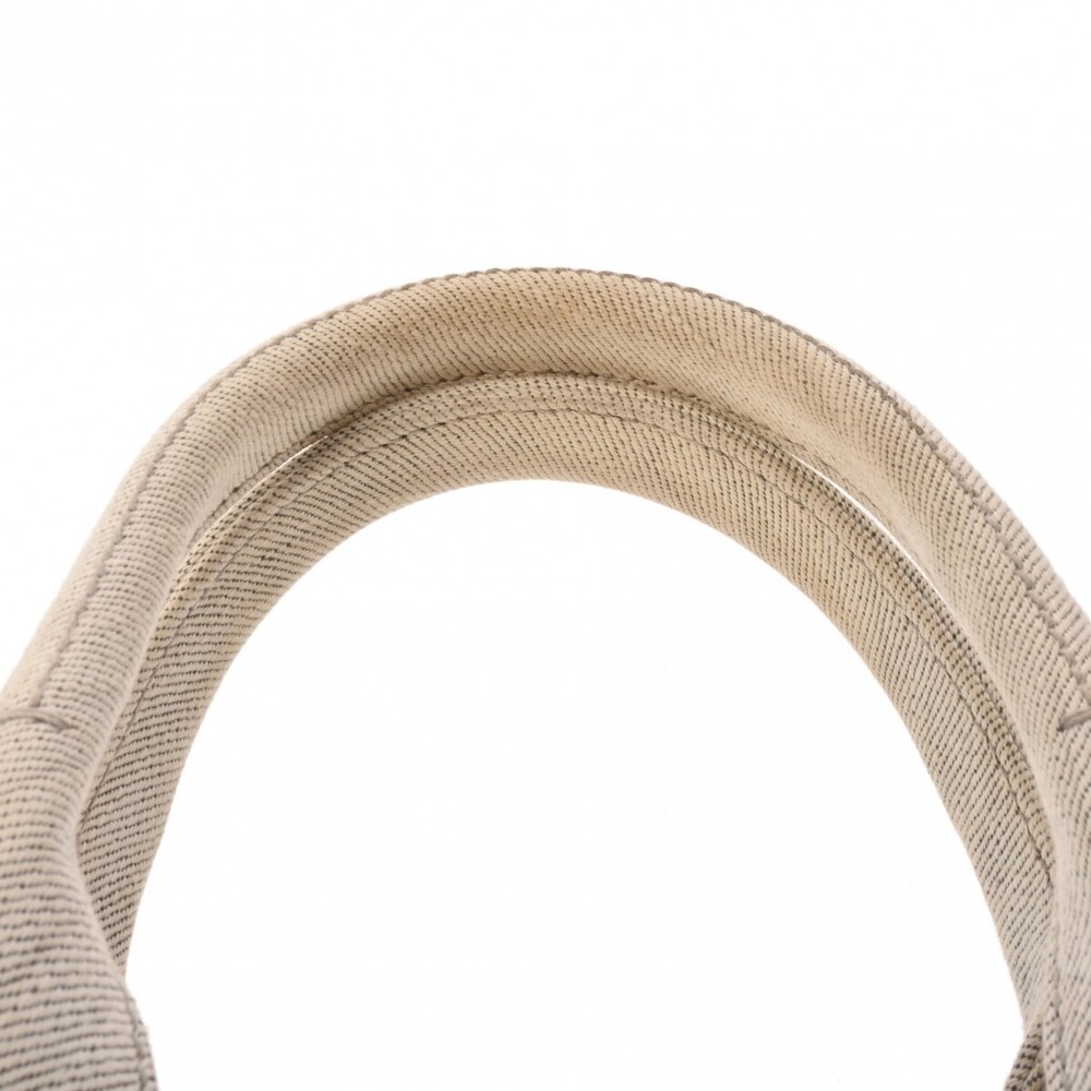 Prada Tote Bianco Rhinestones Denim White Canapa Handbag - Picture 4 of 11